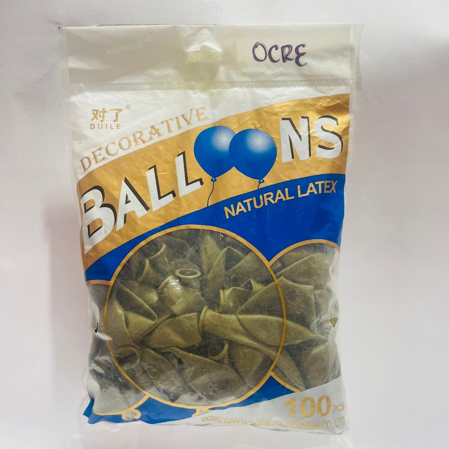 Bolsa de Globos 100pz 10" Ocre