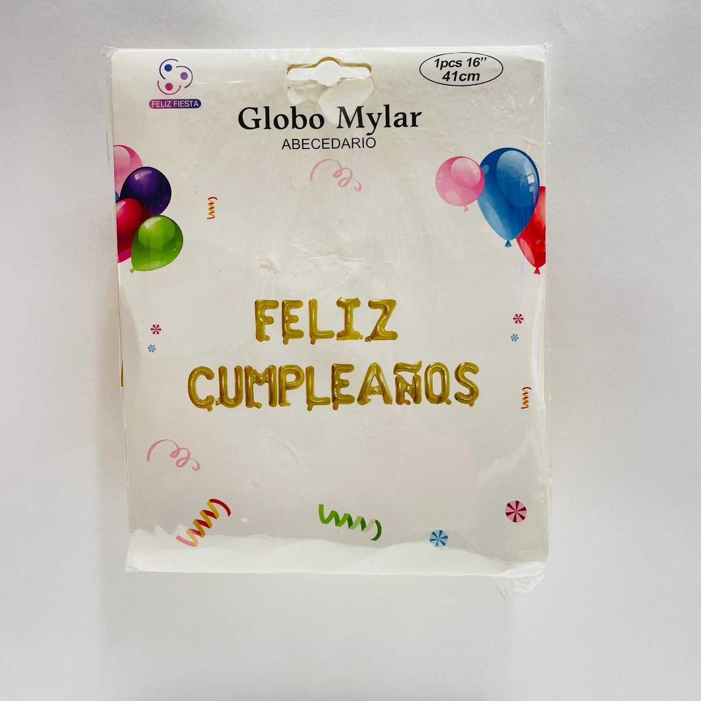 Globo FELIZ CUMPLEAÑOS Dorado