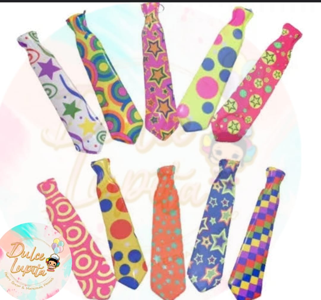 Corbatas Neon variedad con 12 Pz