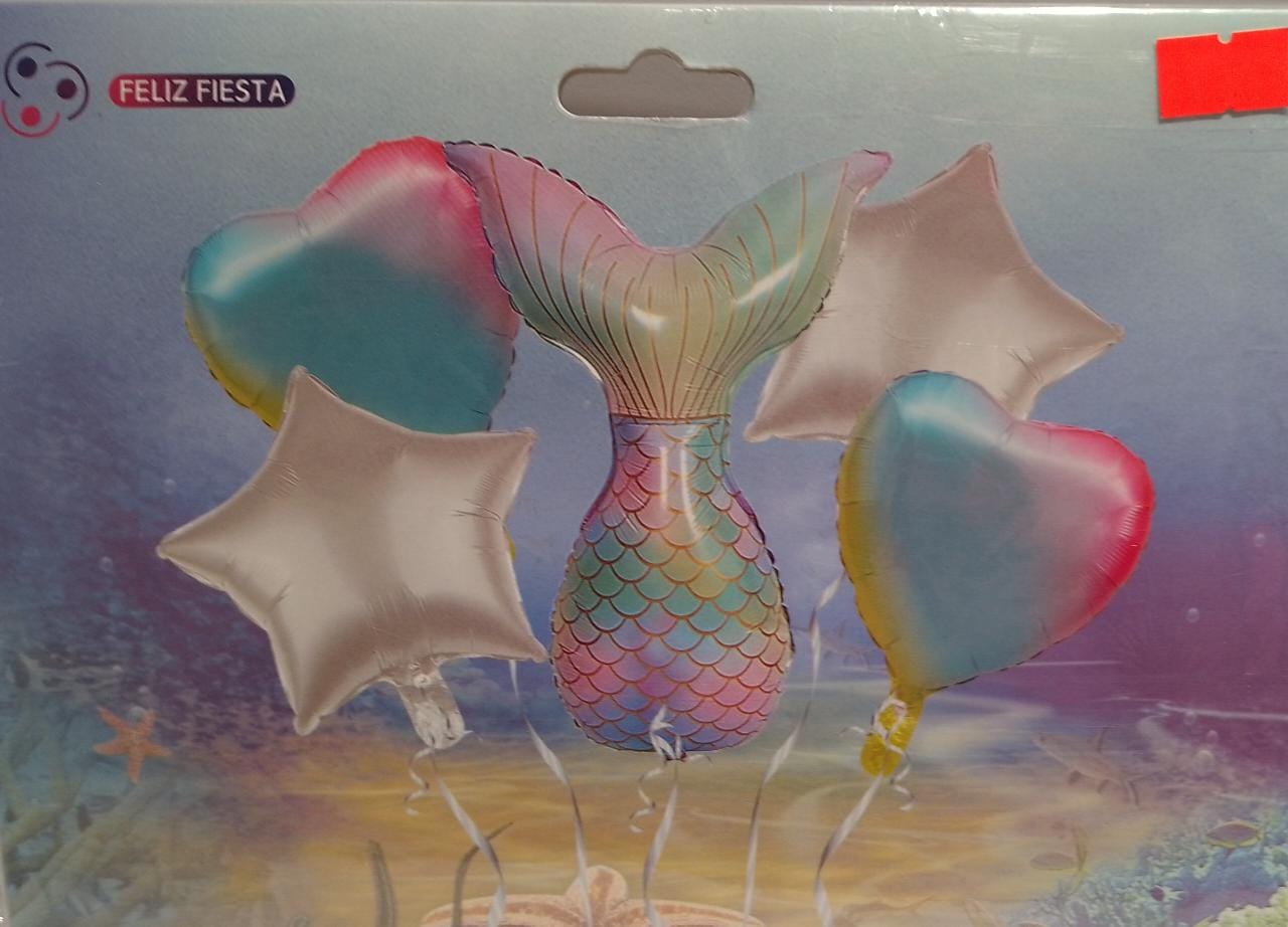Set Cola de Sirena 5 Piezas