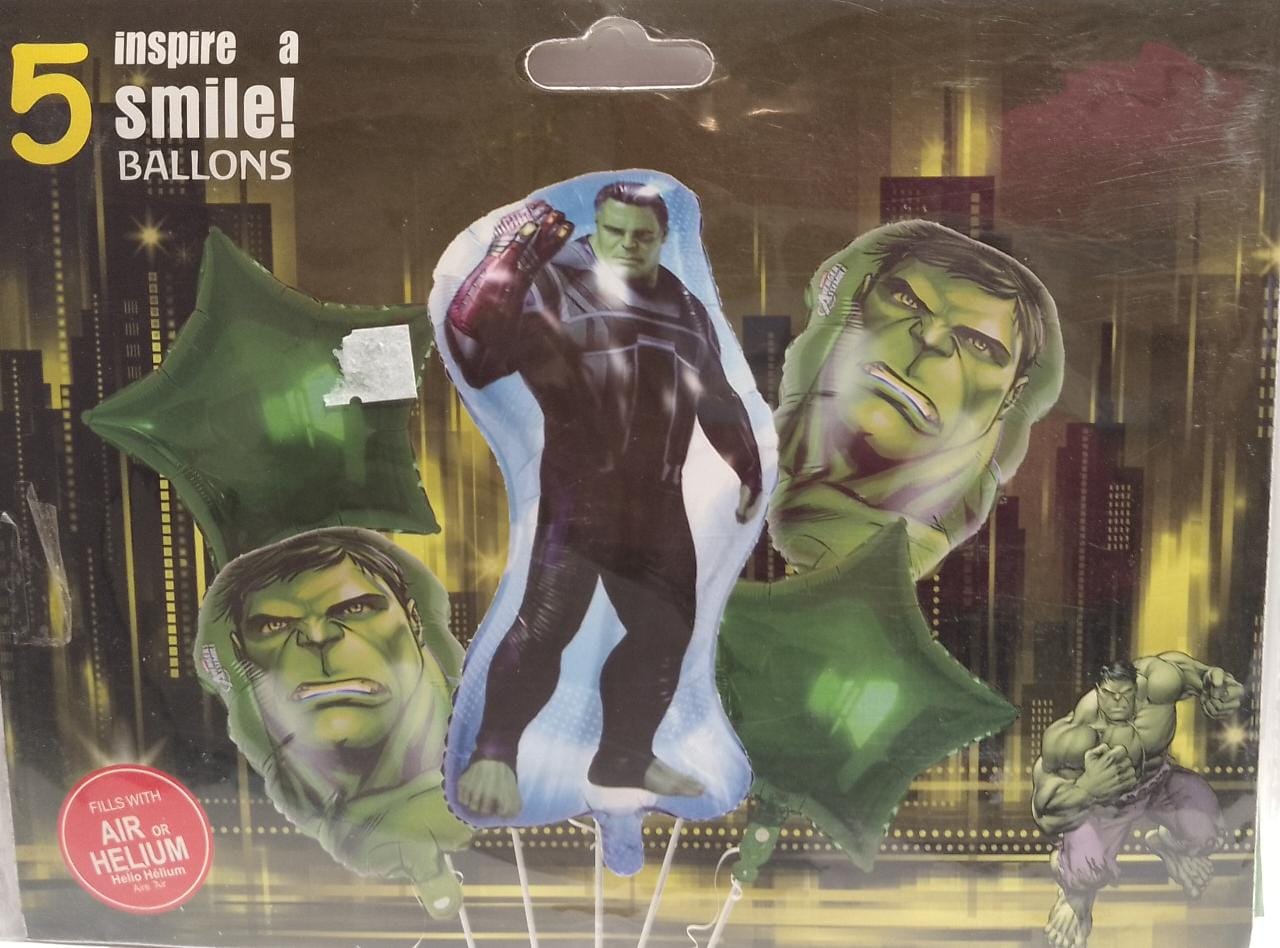 Set Hulk 5 Piezas Avengers