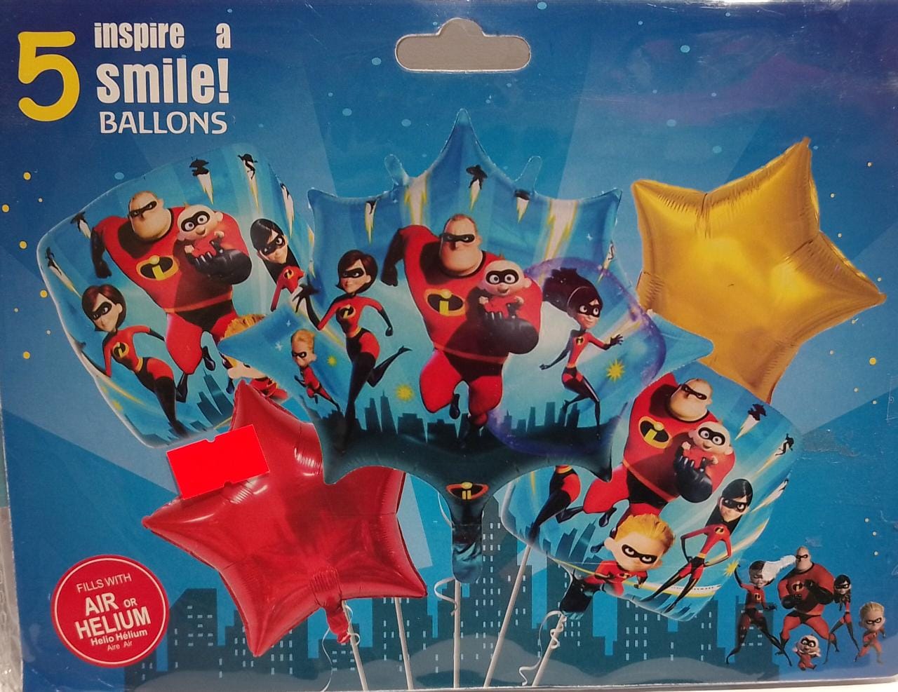 Set Los Increibles 5 Piezas