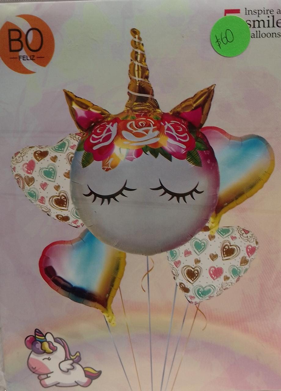 Set Unicornio 5 Piezas
