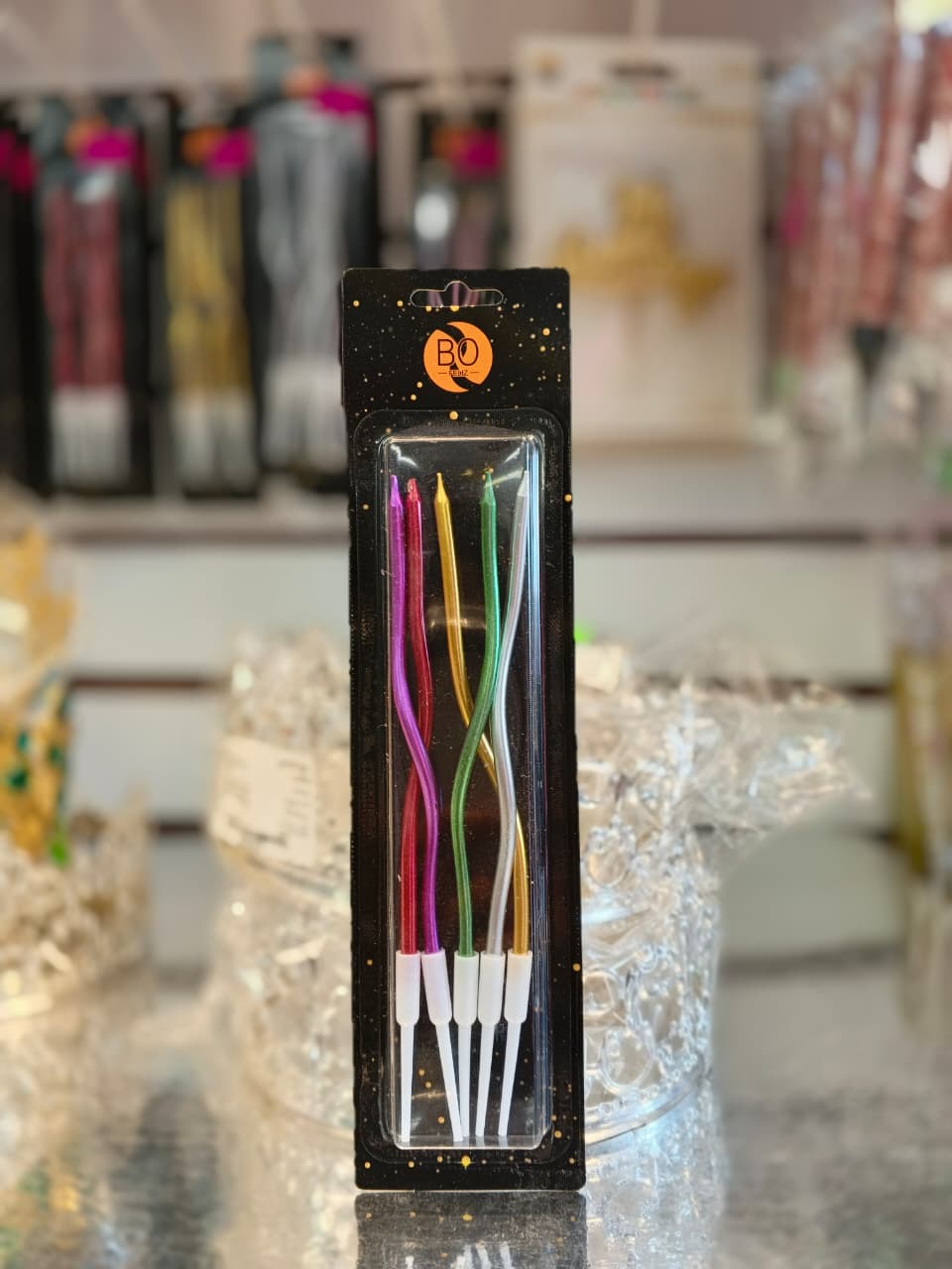 VELAS TORCIDITAS COLORES
