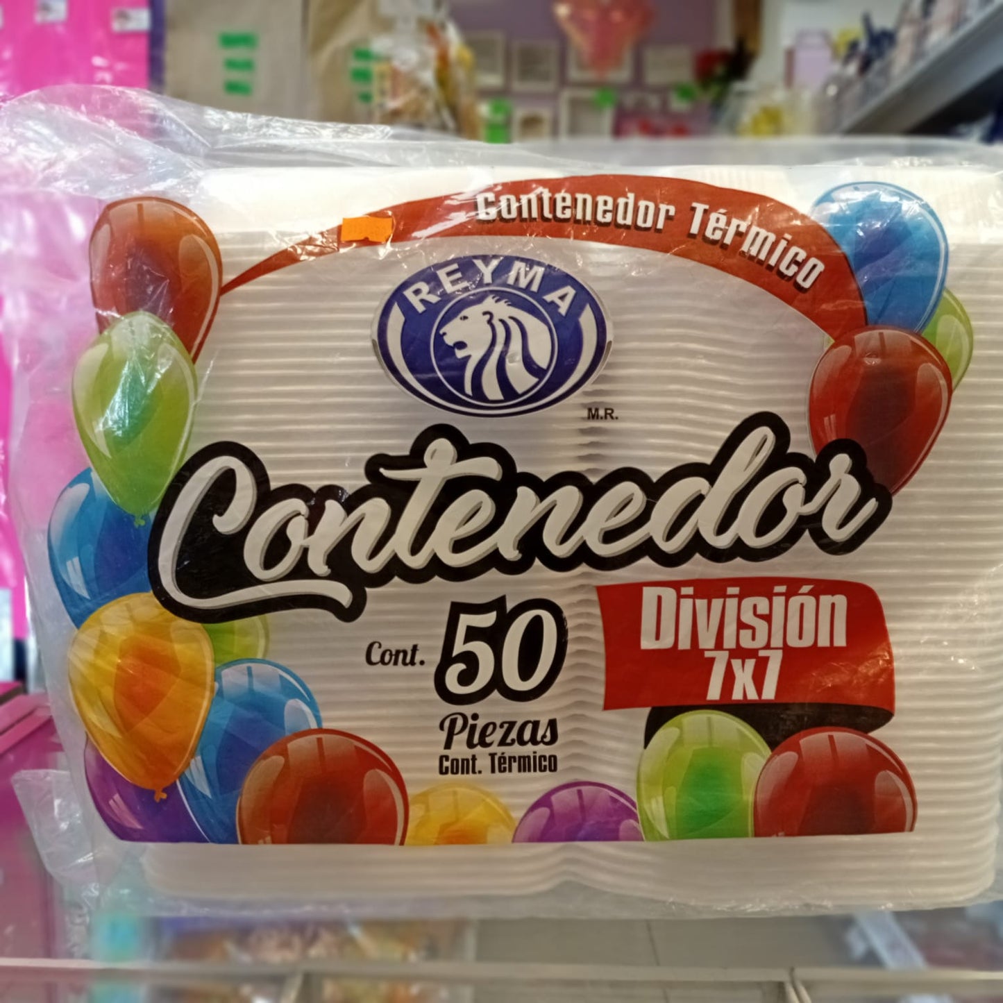 CONTENEDOR TERMICO DIVISION 7X7 50 PIEZAS