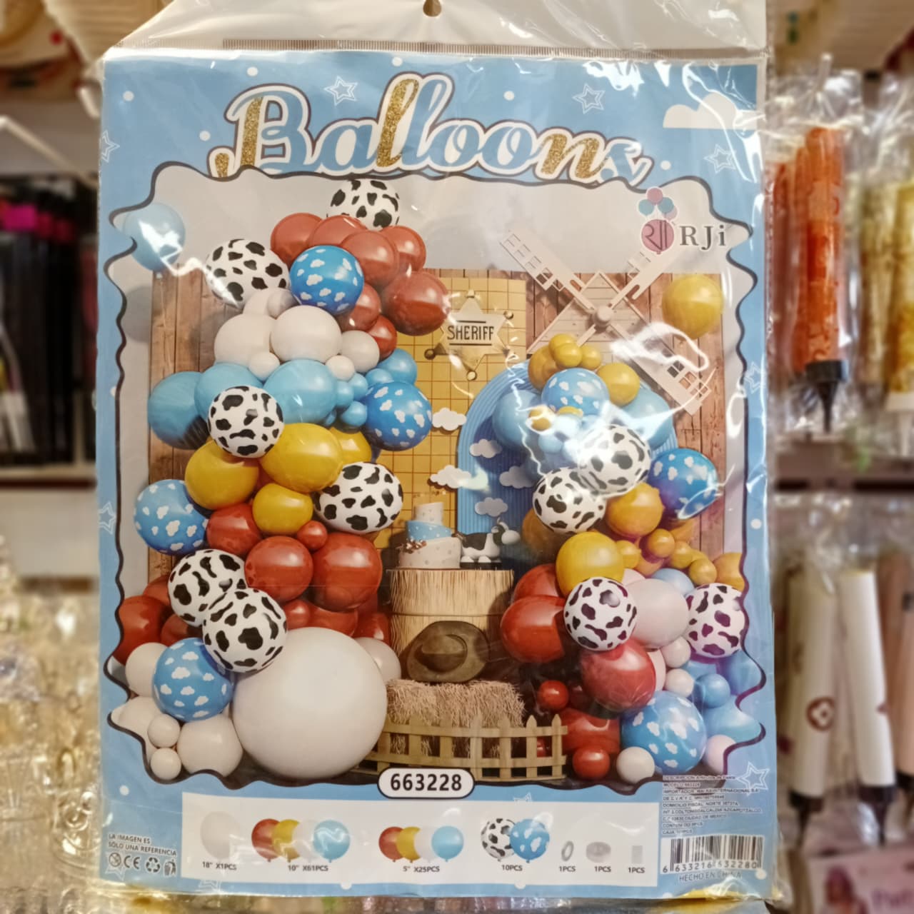 BOUQUET GLOBOS SHERIFF