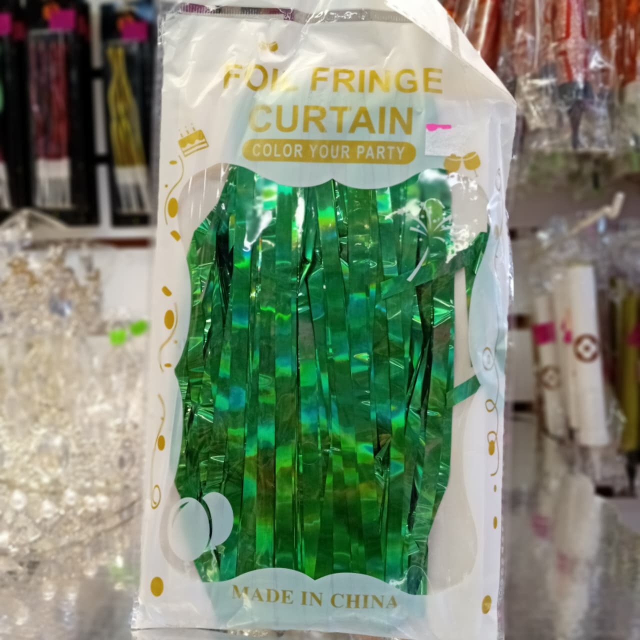 CORTINA TIRA METALICA VERDE