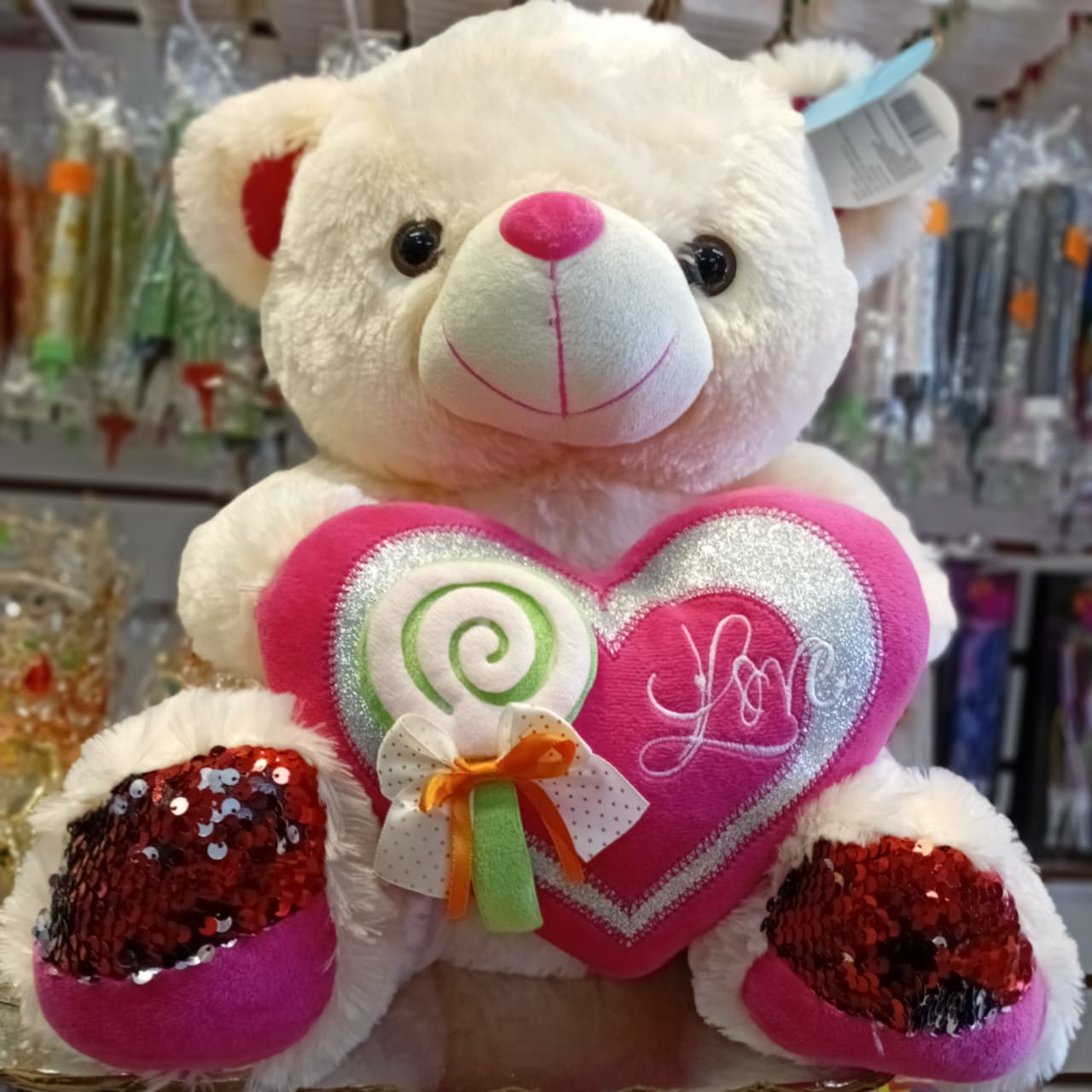 PELUCHE OSO CORAZON LOVE