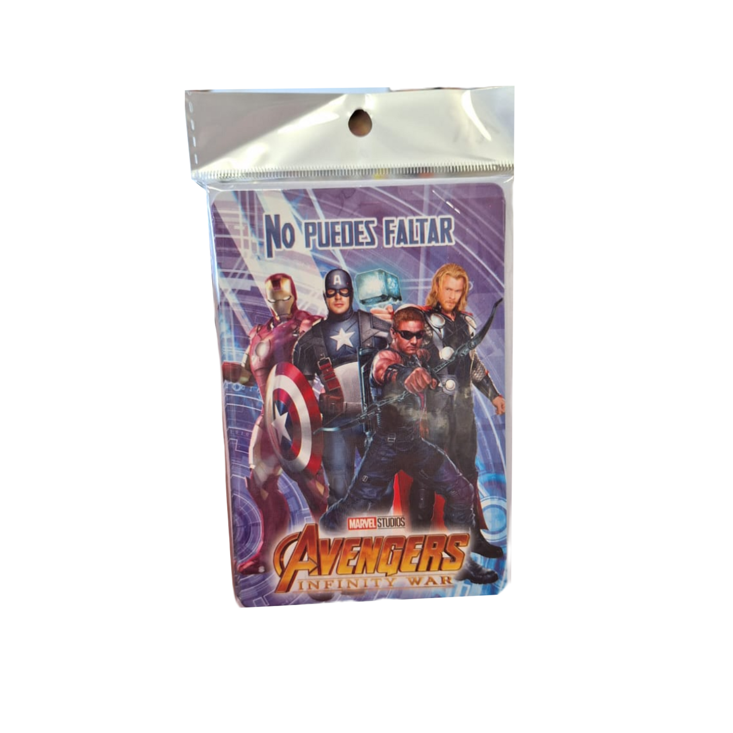 Paquete 10 Invitaciones Avengers