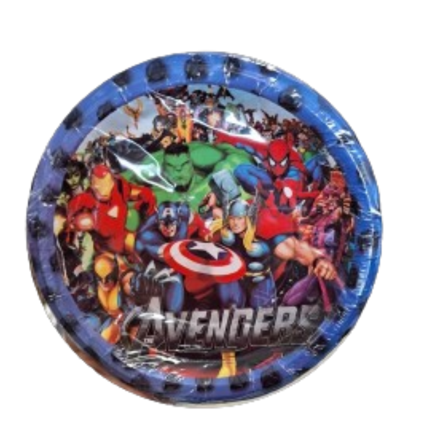 Paquete 10 Pz Platos Avengers