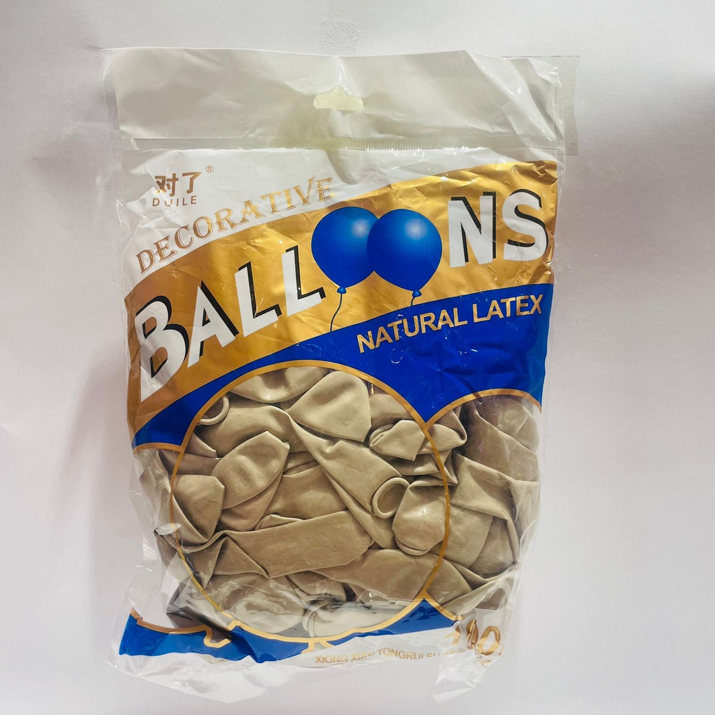 Bolsa de Globos 100pz 10" Beige