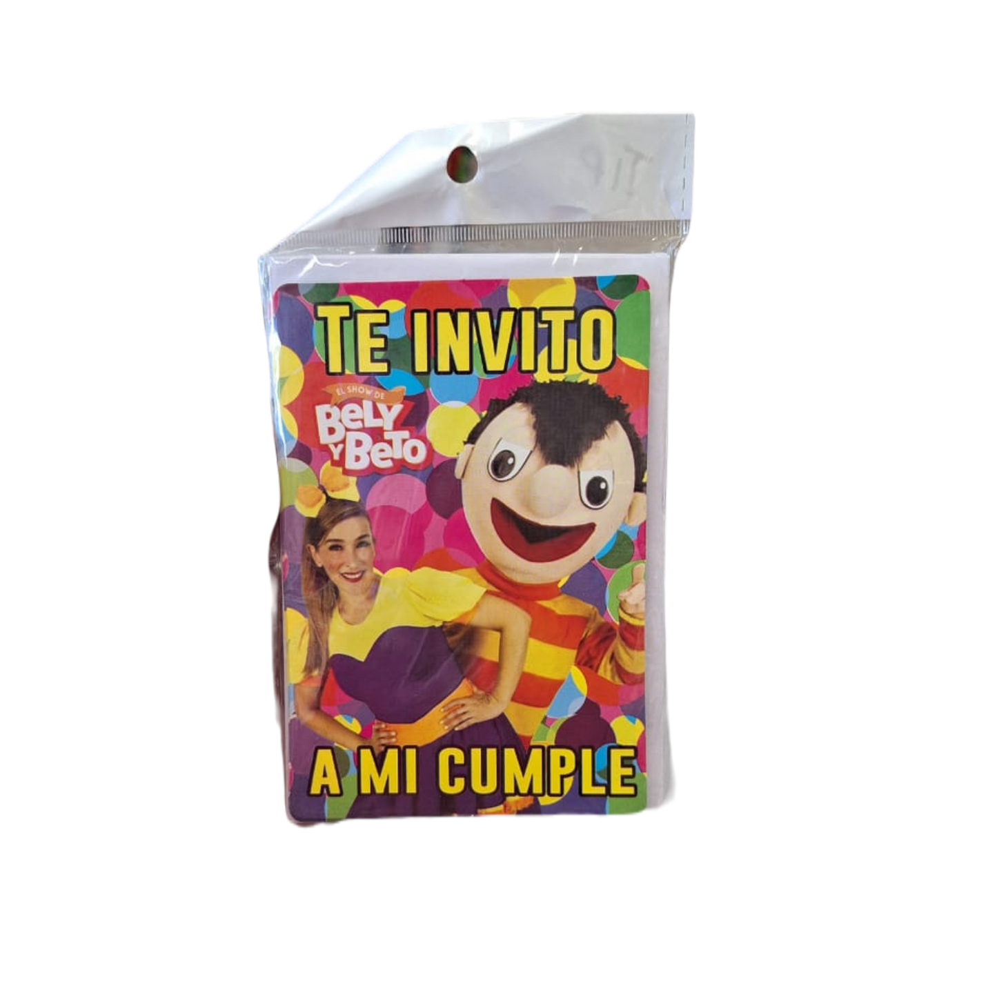 Paquete 10 Invitaciones Bely y Beto