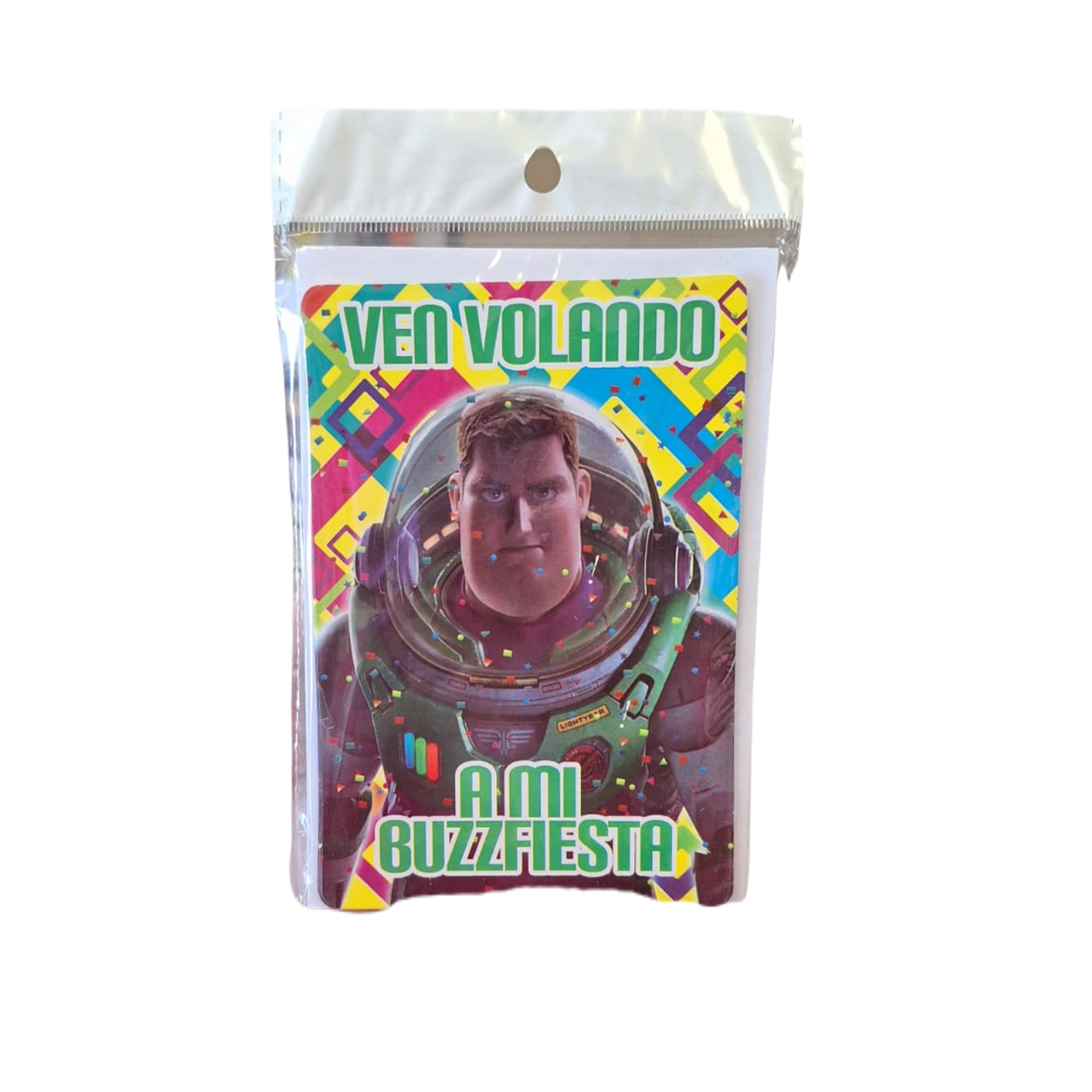 Paquete 10 Invitaciones Buz Light Year