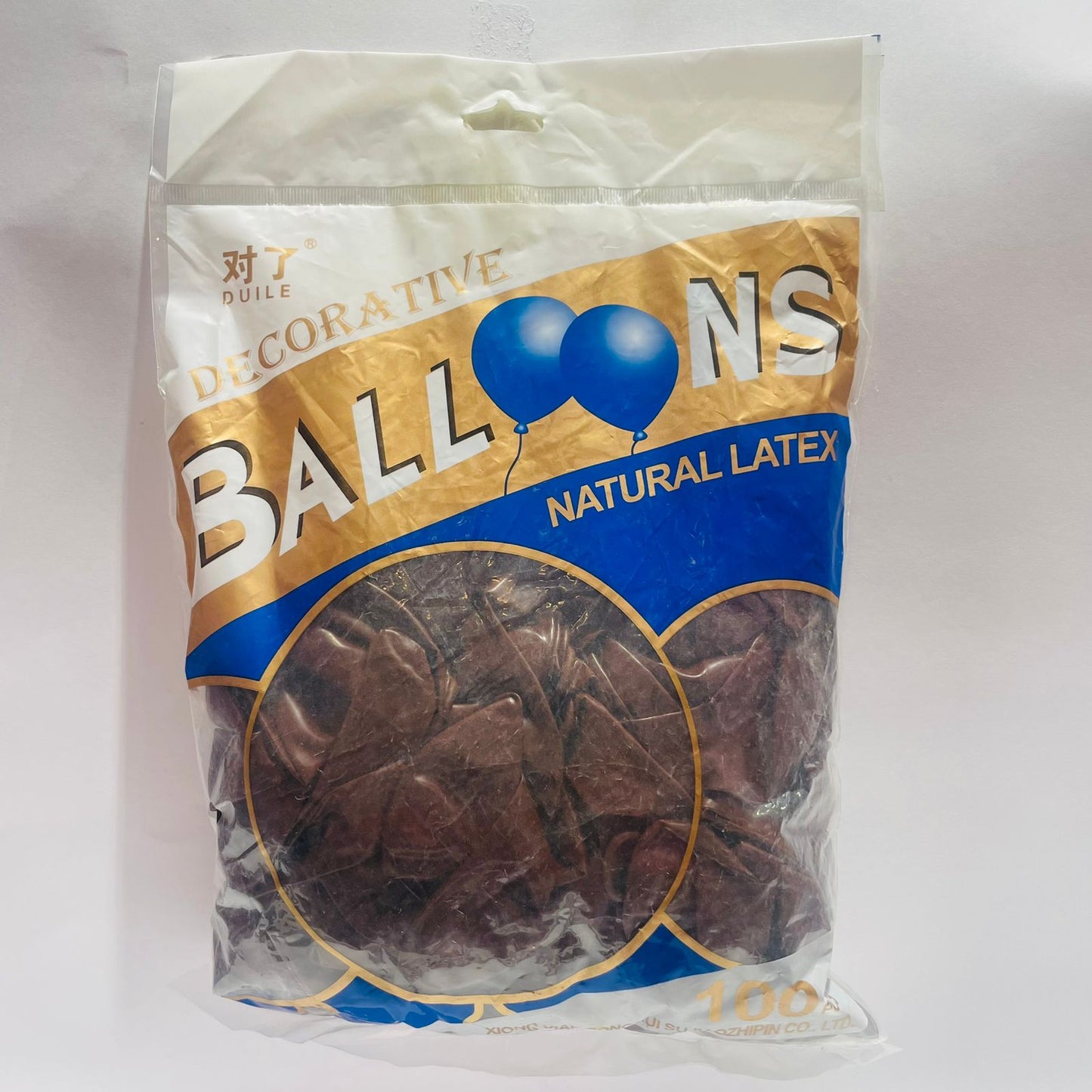 Bolsa de Globos 100pz 10" Cafe