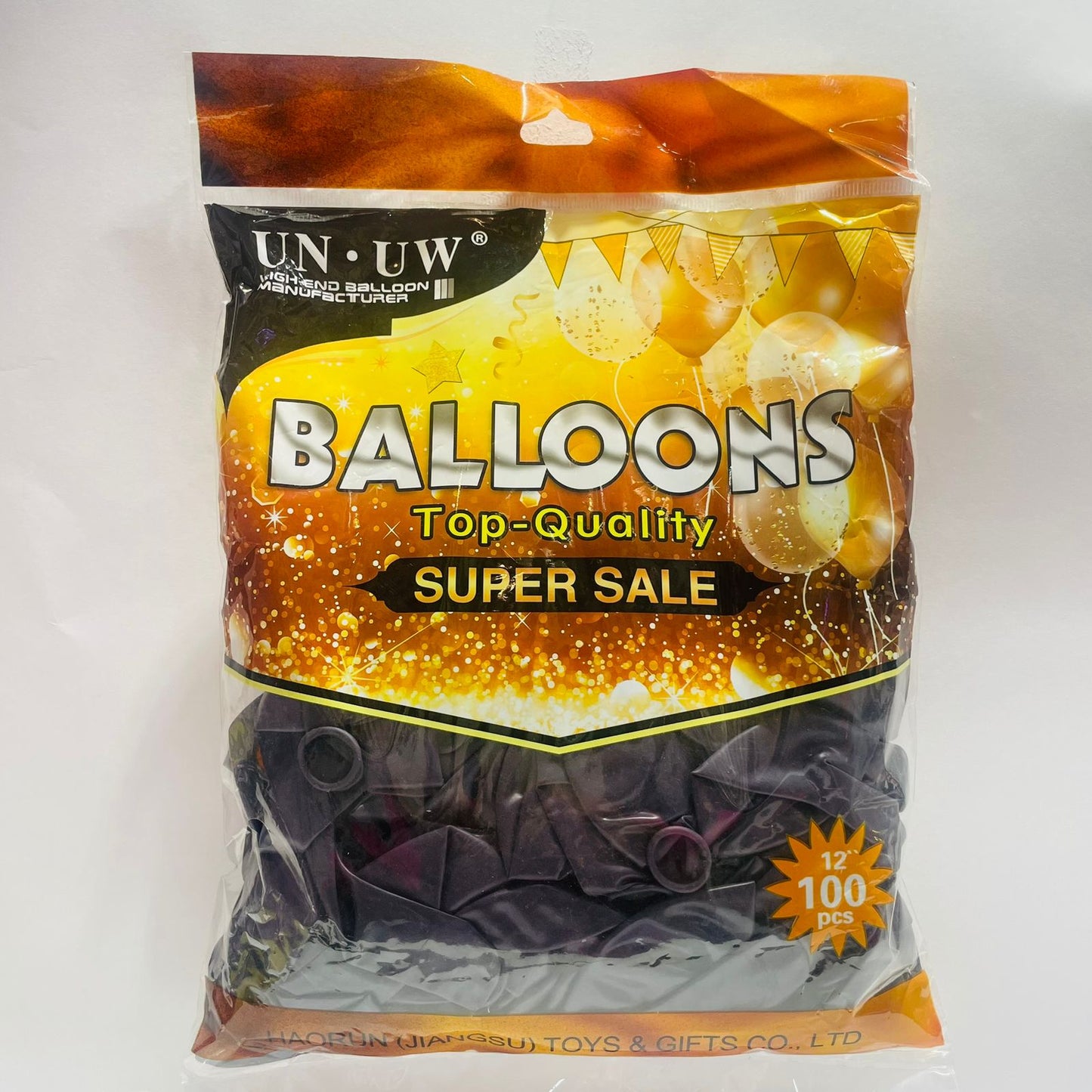 Bolsa de Globos 100pz 12" Color Ciruela