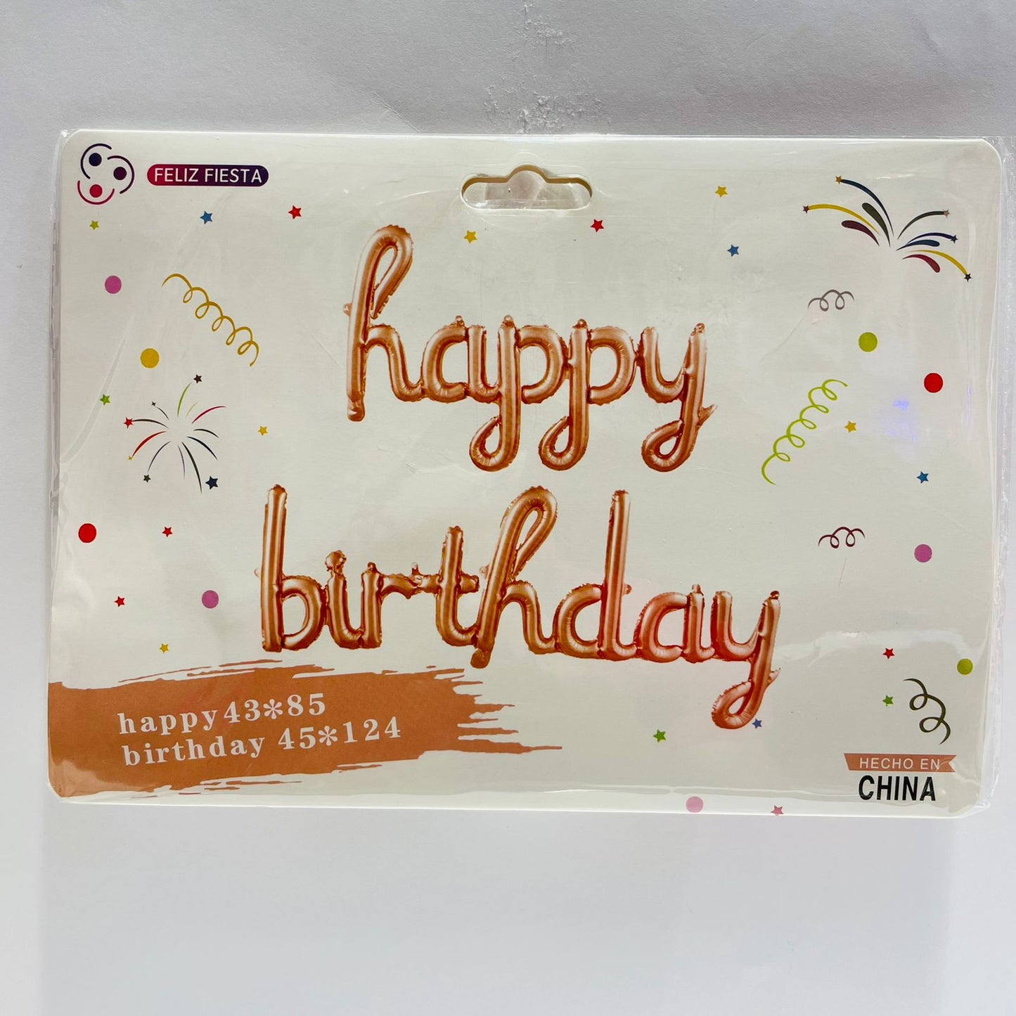 Globo happy birthady Naranja