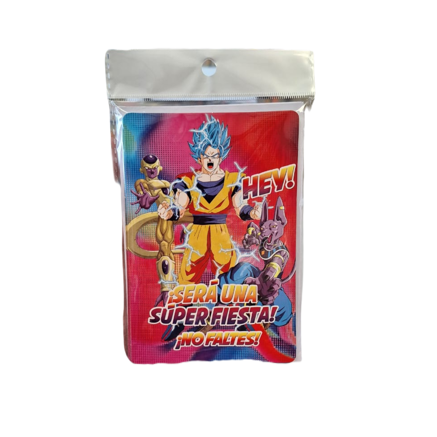 Paquete 10 Invitaciones Dragon Ball 2
