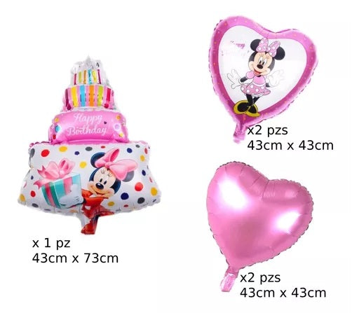 Set Minnie Mouse Pastel 5 Piezas