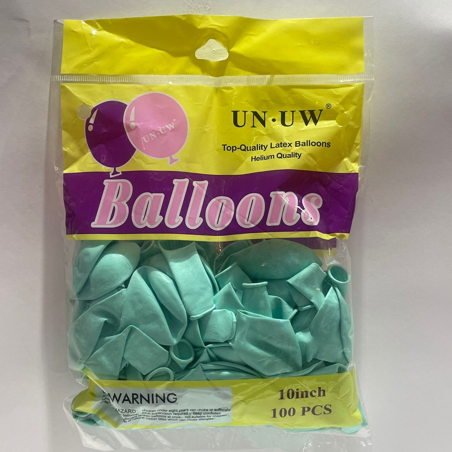 Bolsa de Globos 100pz 10" Color Pastel Menta