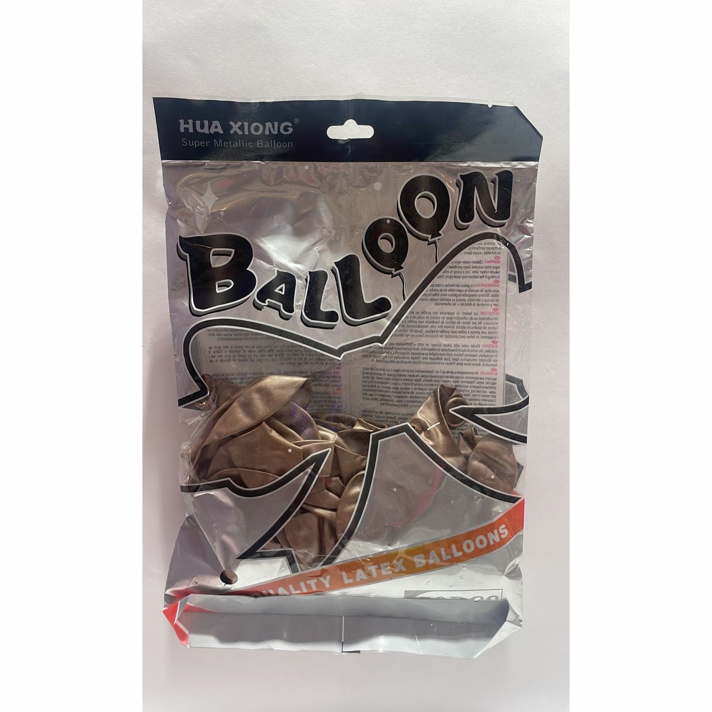 Bolsa de Globos 50pz 10" Metal Champagne