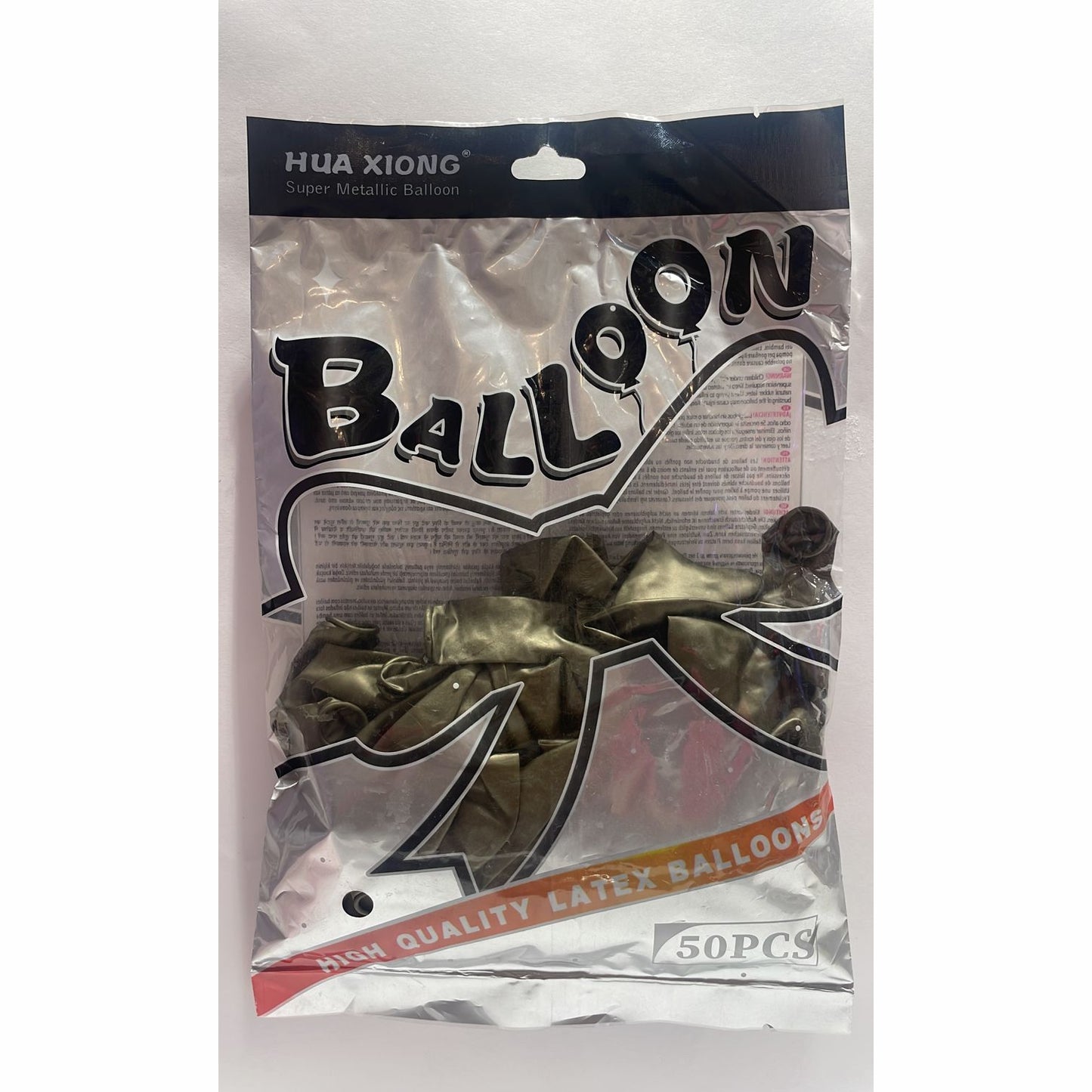 Bolsa de Globos 50pz 10" Metal Olive Green