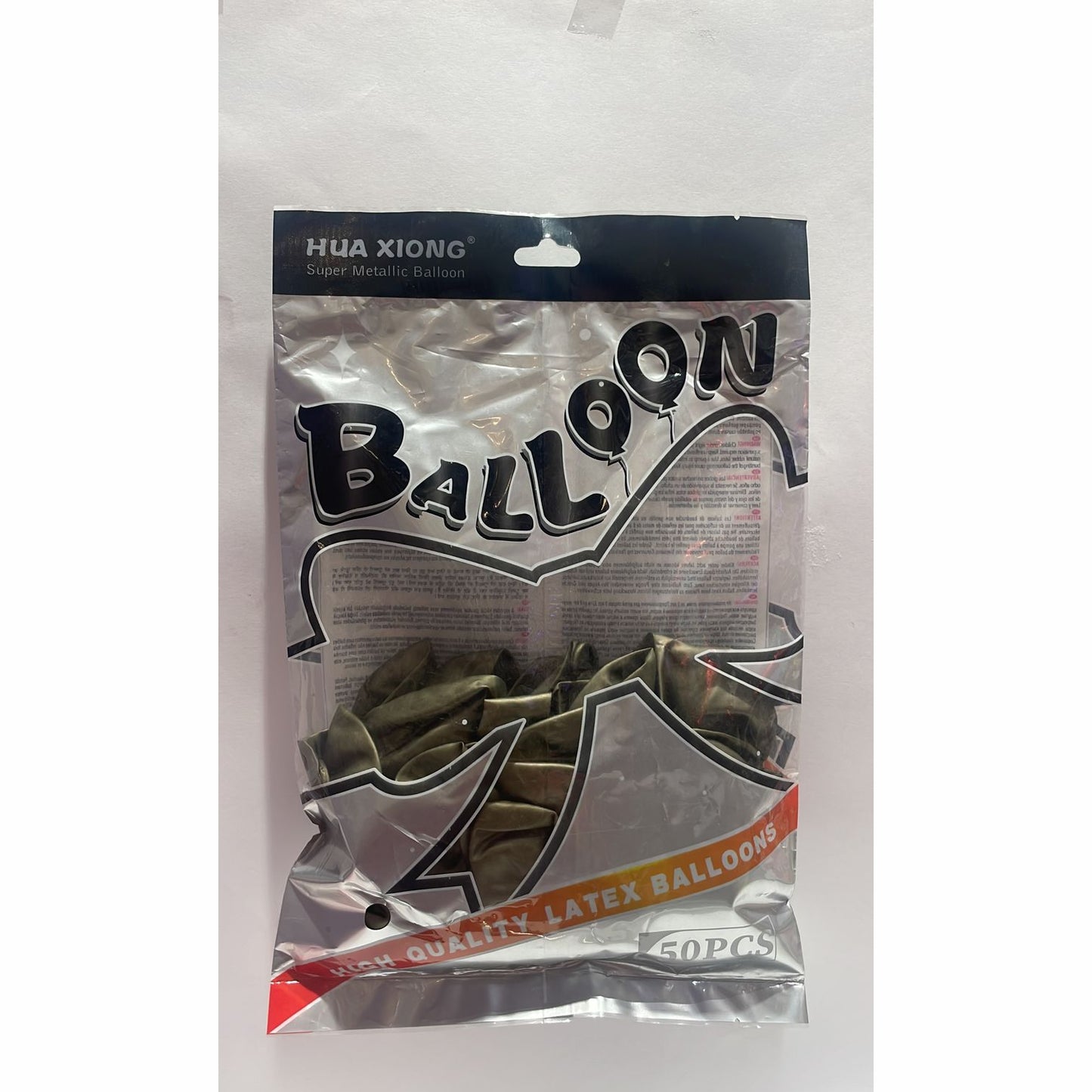 Bolsa de Globos 50pz 10" Metal Tea