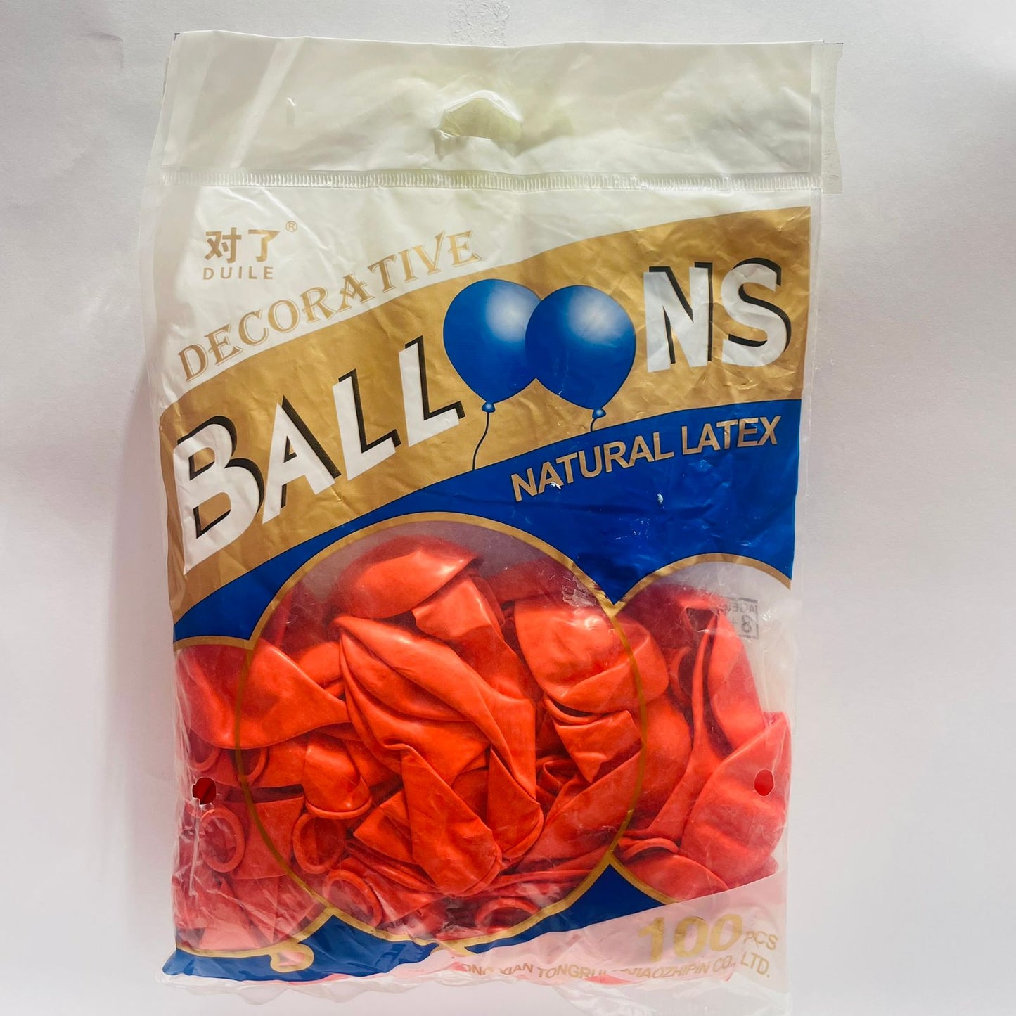 Bolsa de Globos 100pz 10" Naranja Fuego