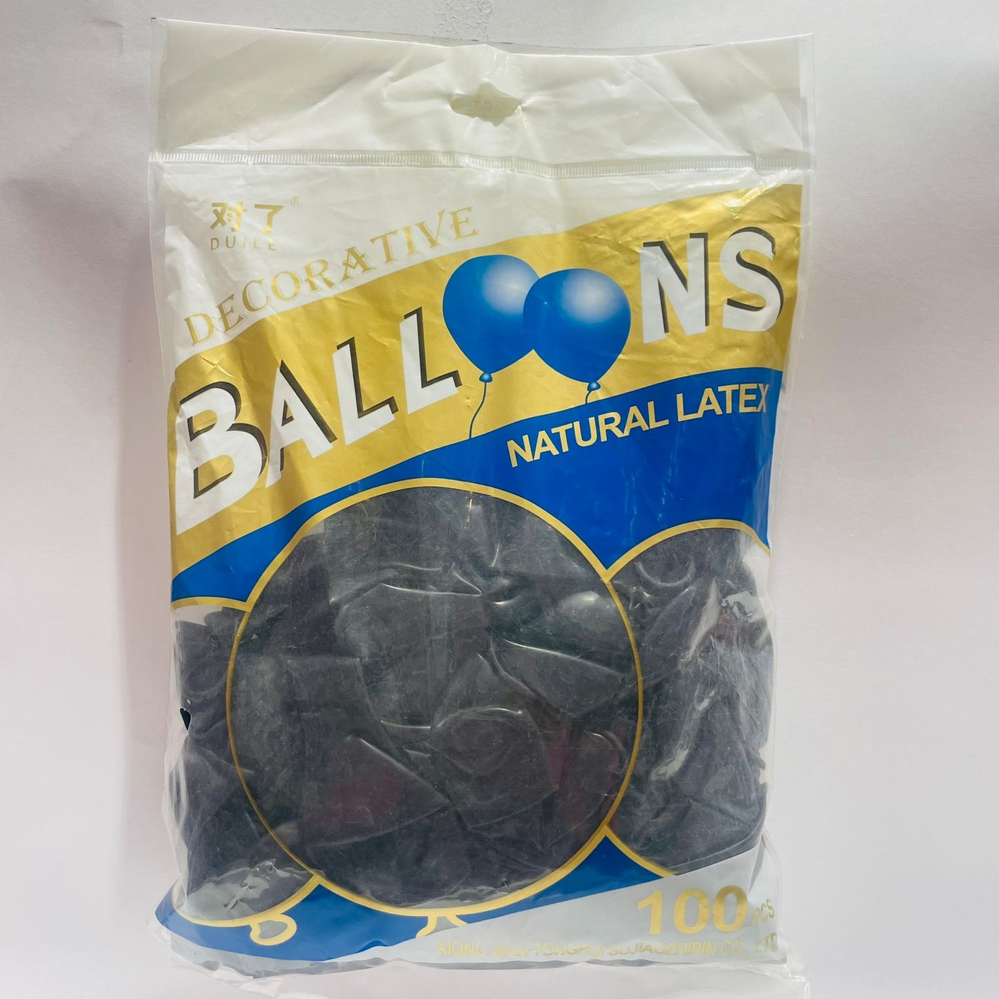 Bolsa de Globos 100pz 10" Negro