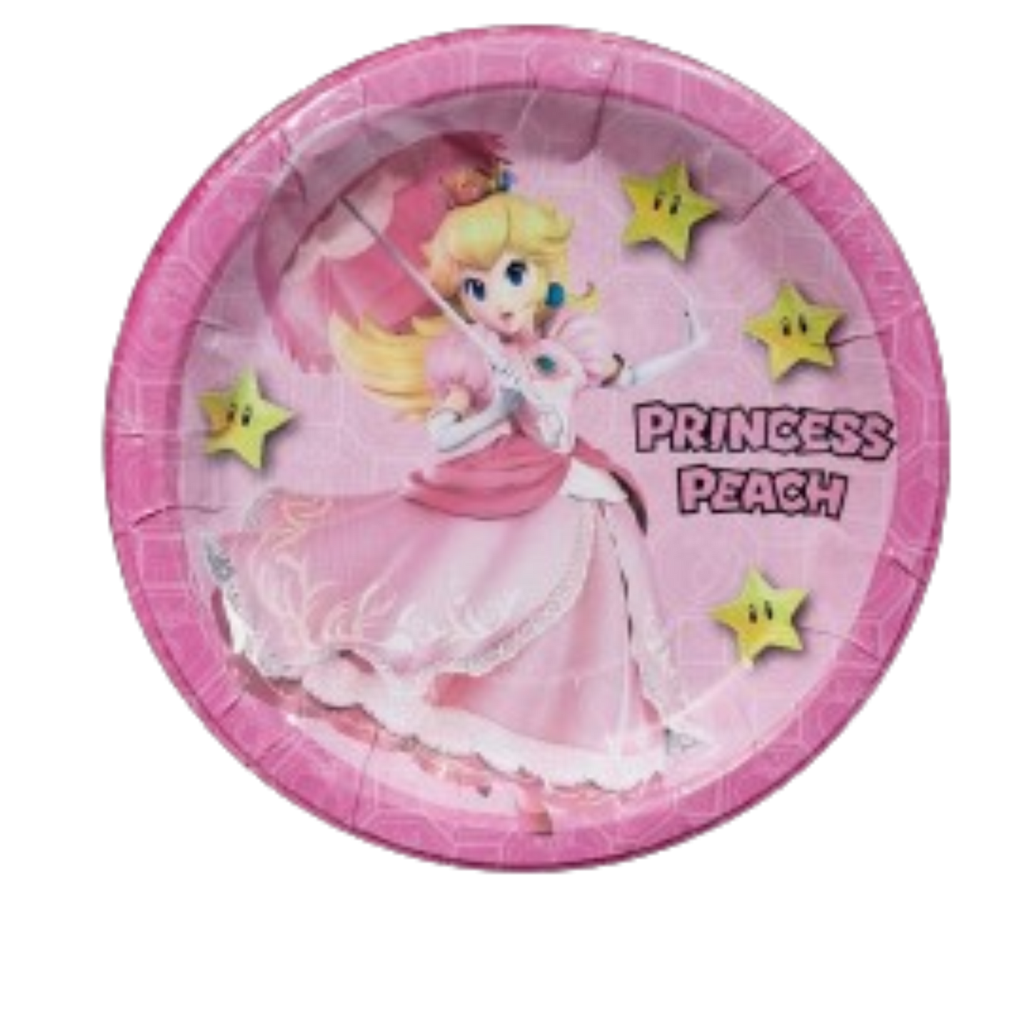 Paquete 10 Pz Platos Prince Peach