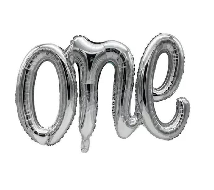 Globo one Plateado