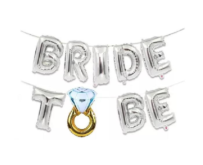 Globo BRIDE TO BE Plateado