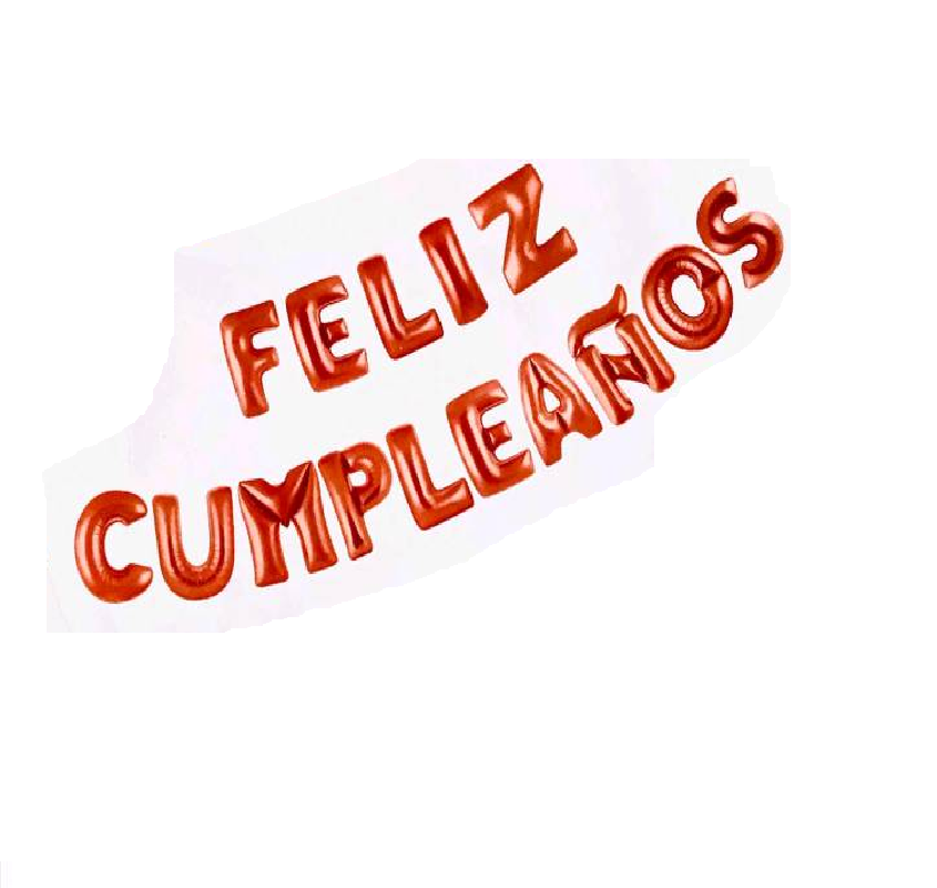 Globo FELIZ CUMPLEAÑOS Bronce