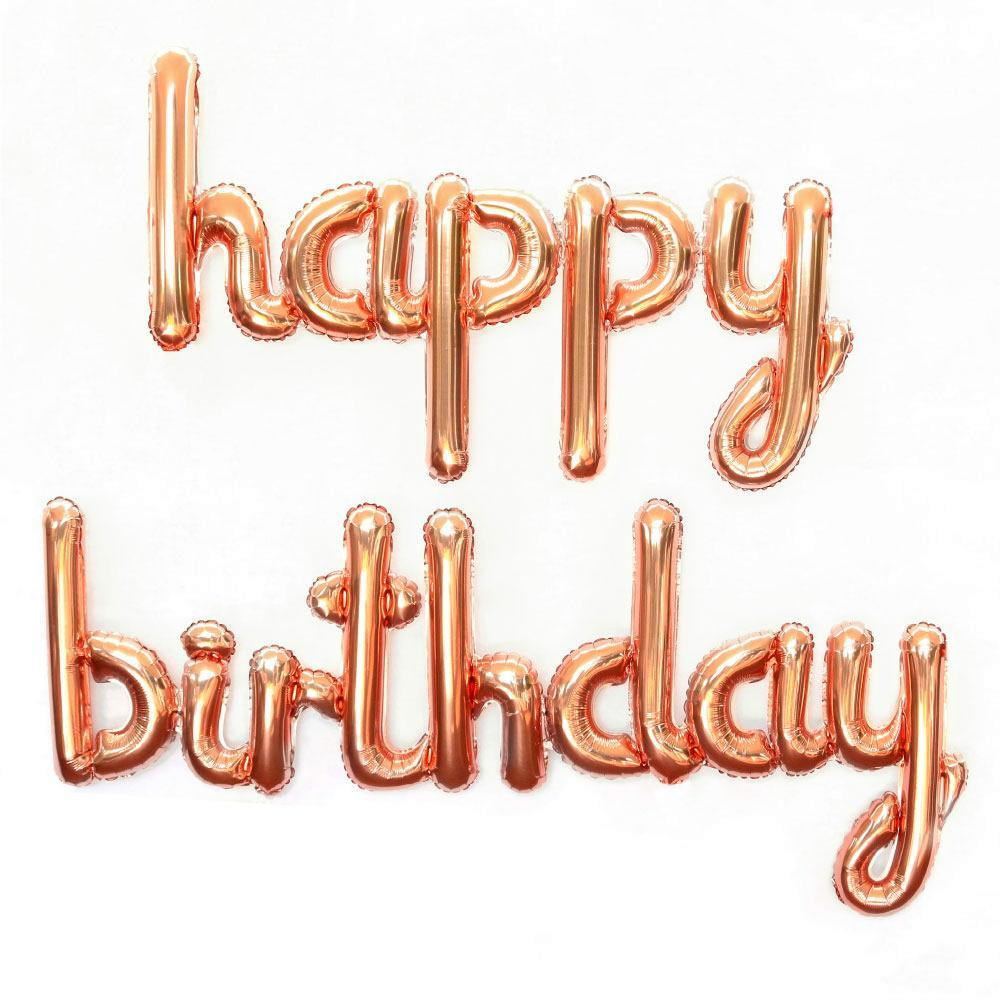 Globo happy birthady Naranja