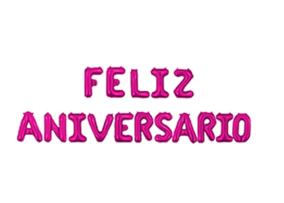 Globo FELIZ ANIVERSARIO Rosa