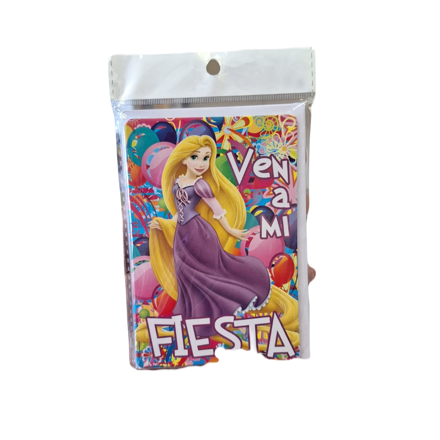 Paquete 10 Invitaciones Rapunzel