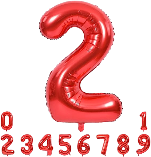 Globo Numero Rojo 32"