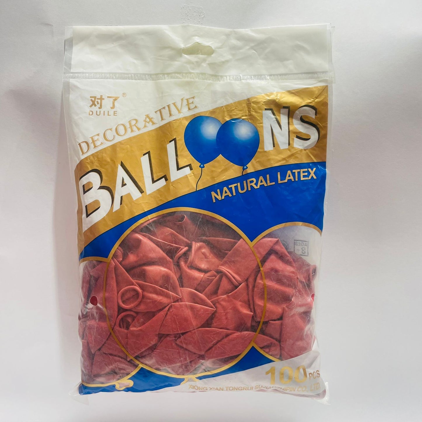 Bolsa de Globos 100pz 10" Rojo