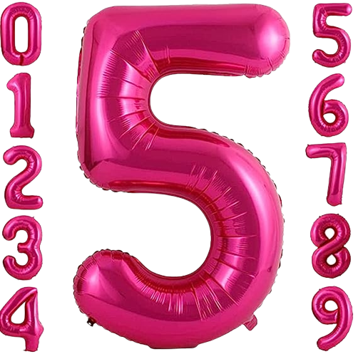 Globo Numero Rosa 32"