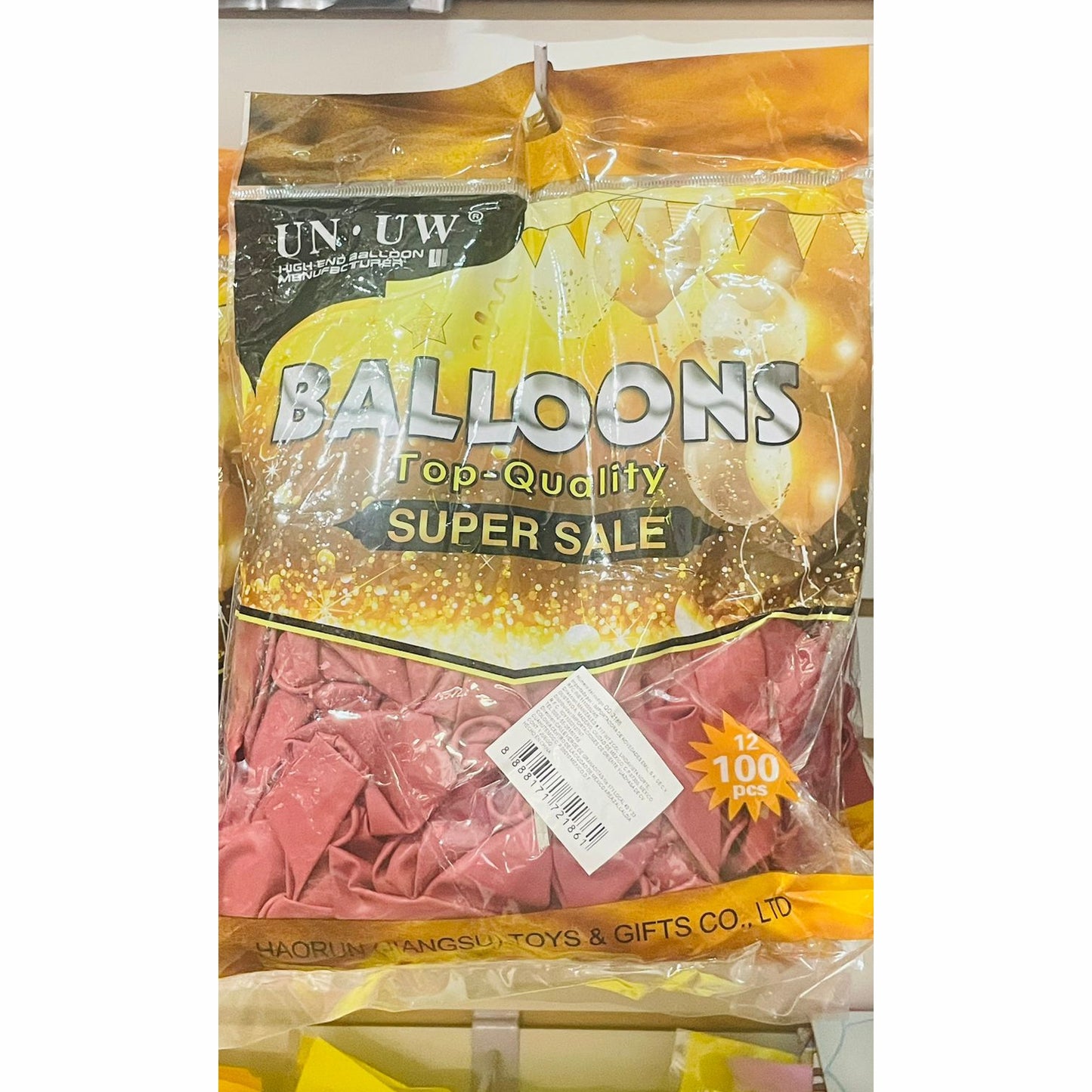 Bolsa de Globos 100pz 12" Color Rosa