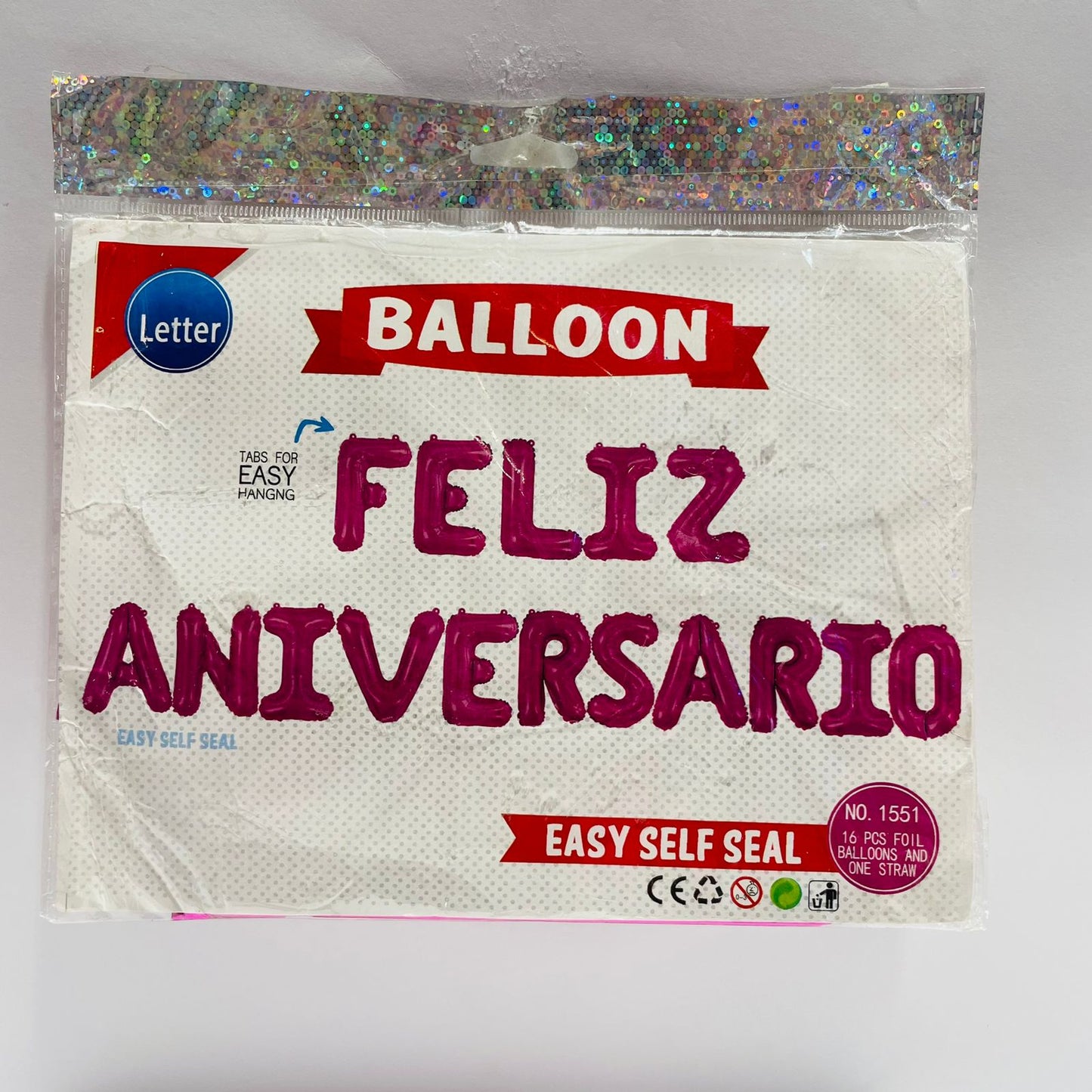 Globo FELIZ ANIVERSARIO Rosa