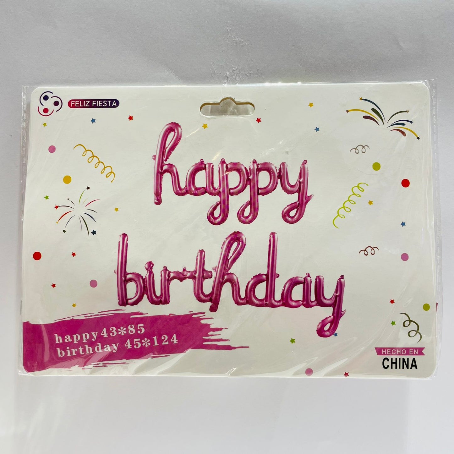 Globo happy birthday Rosa