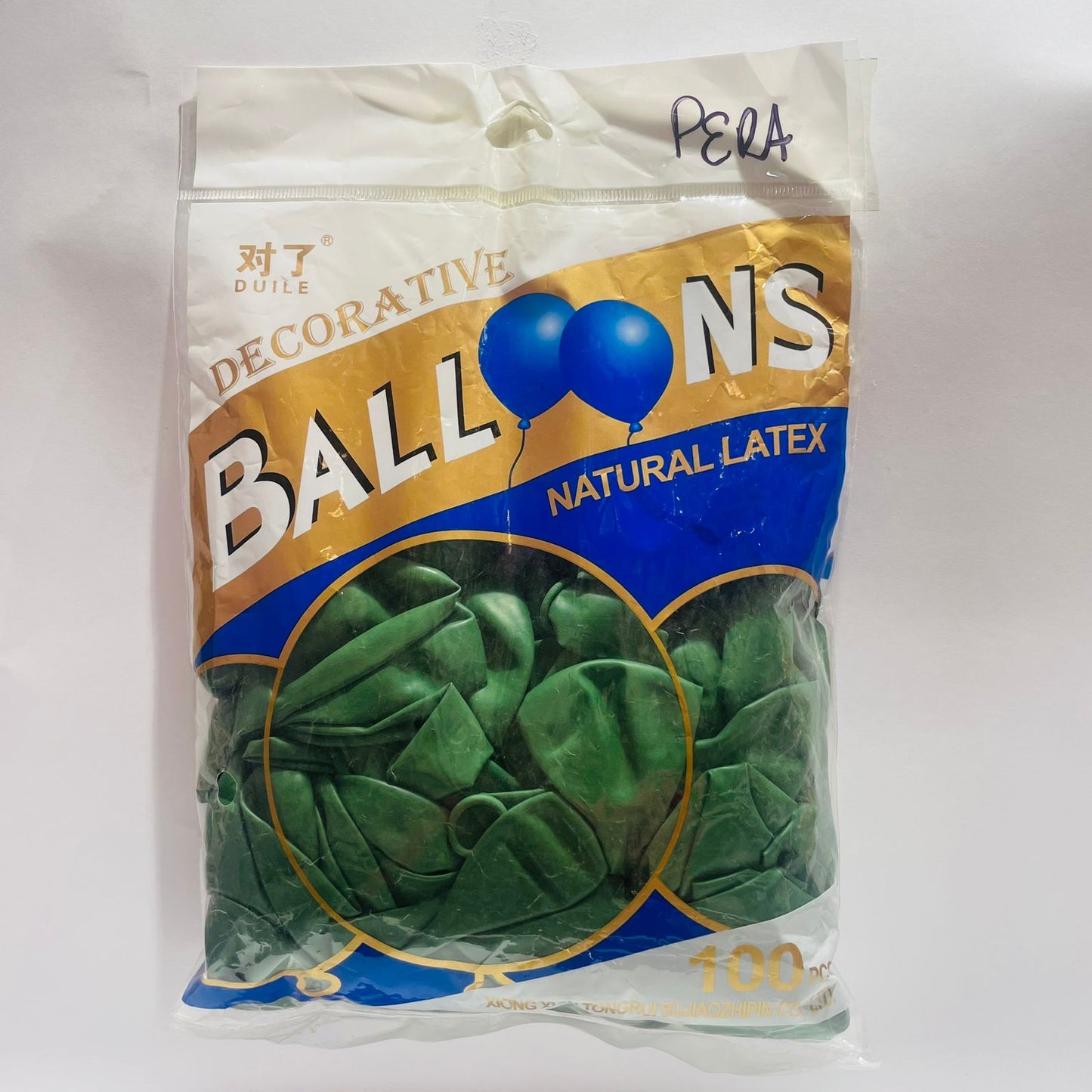 Bolsa de Globos 100pz 10" Verde