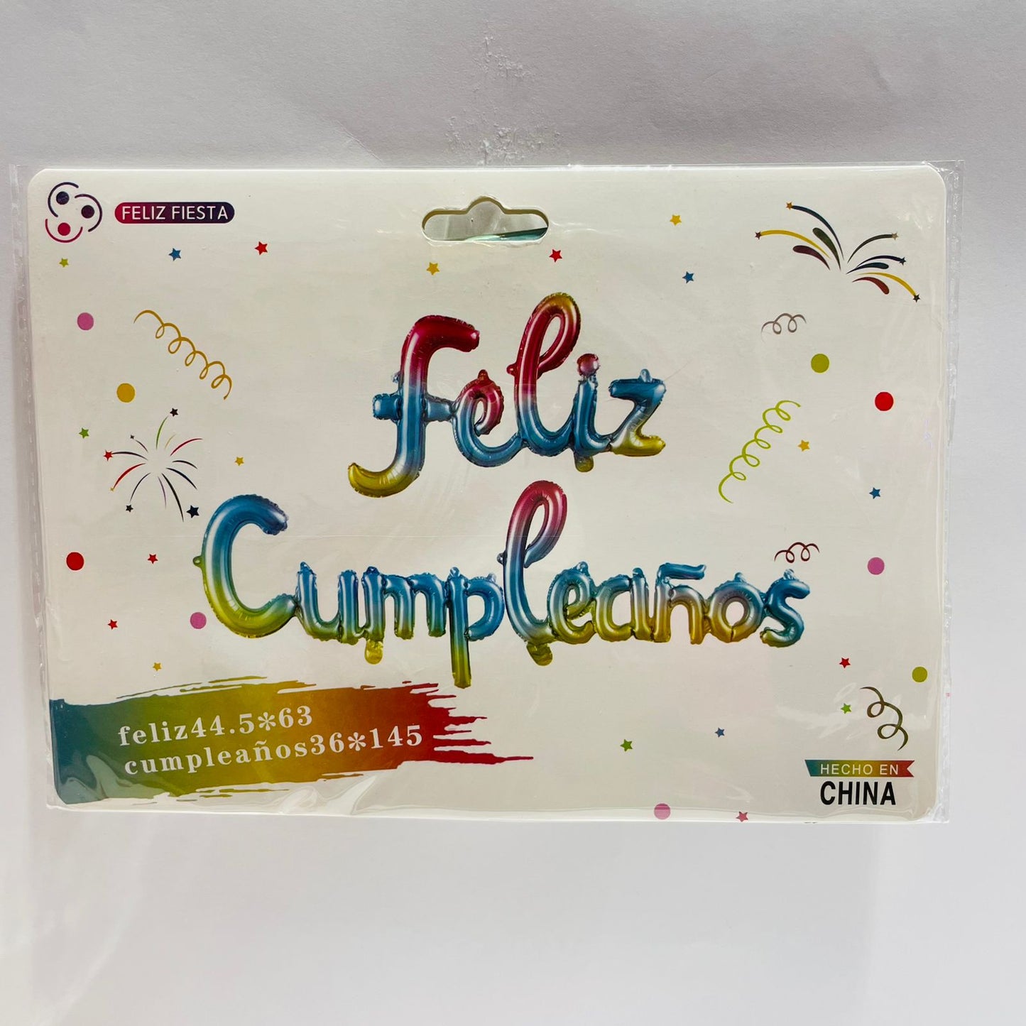 Globo feliz cumpleaños Tornasol