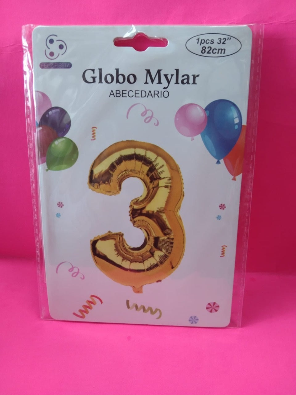 Globo Dorado de Numero 32 Pulgadas
