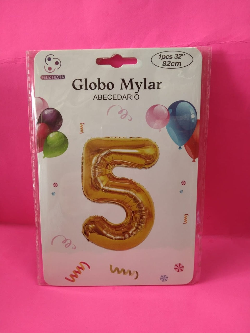Globo Dorado de Numero 32 Pulgadas