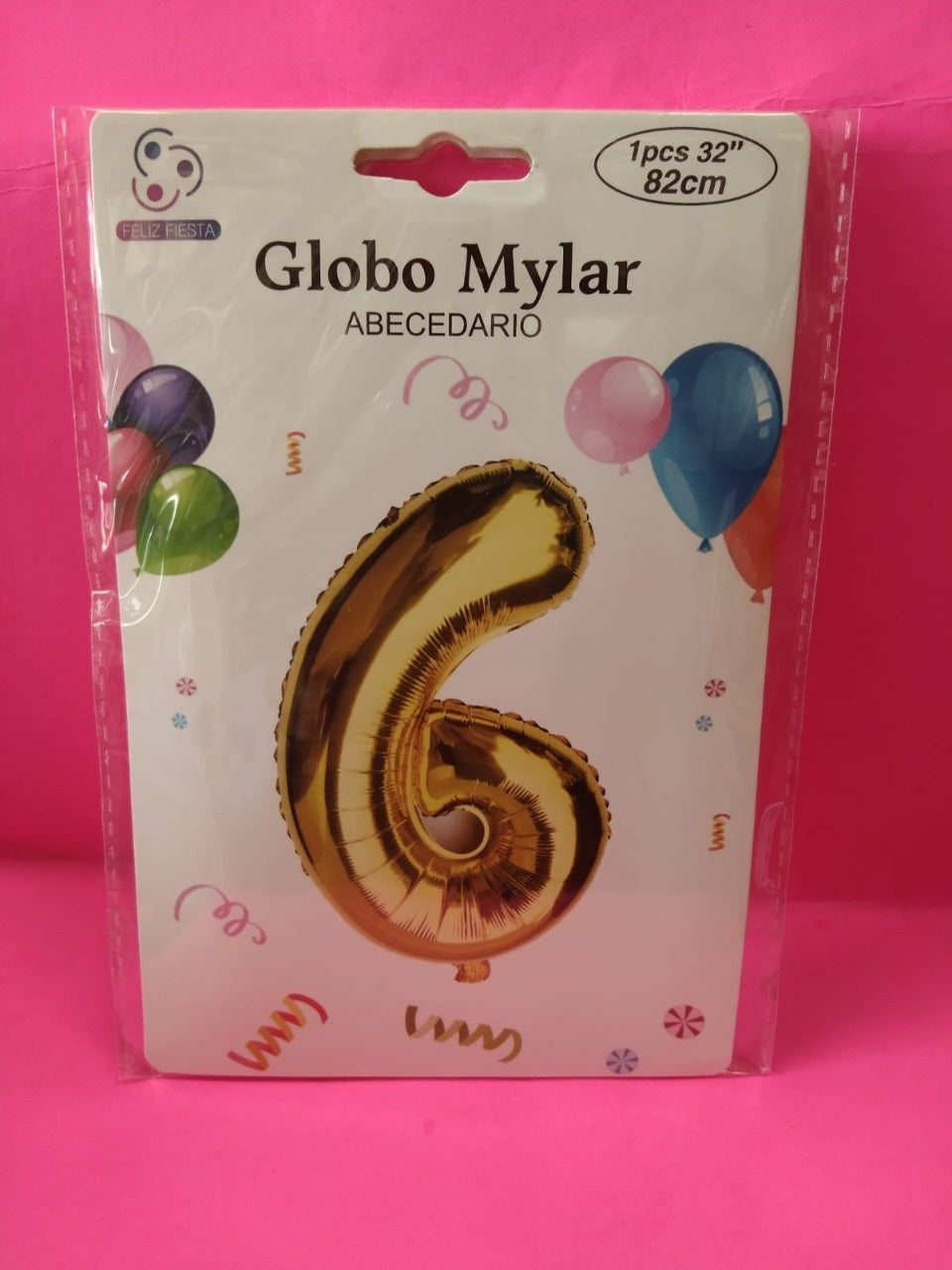 Globo Dorado de Numero 32 Pulgadas