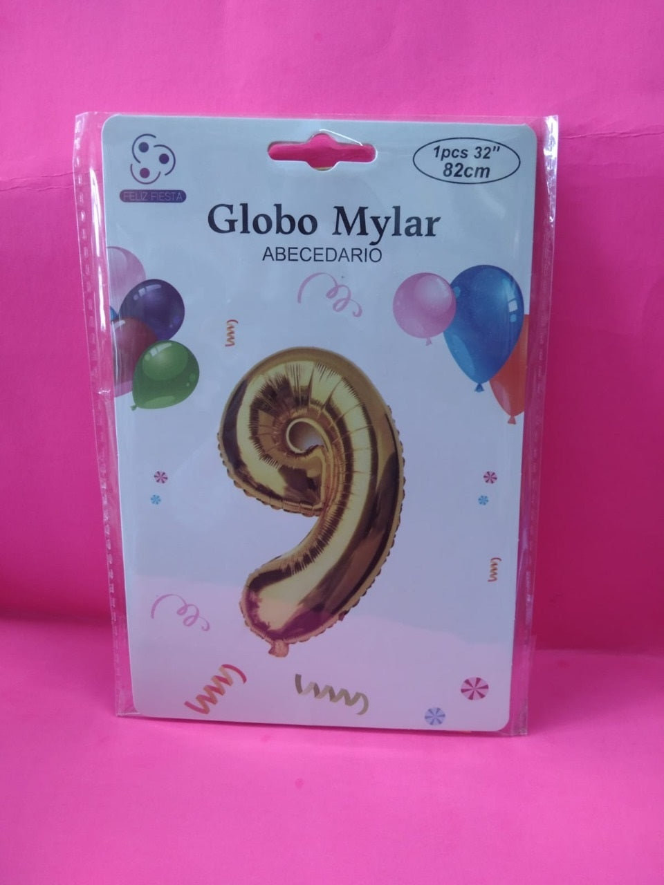 Globo Dorado de Numero 32 Pulgadas