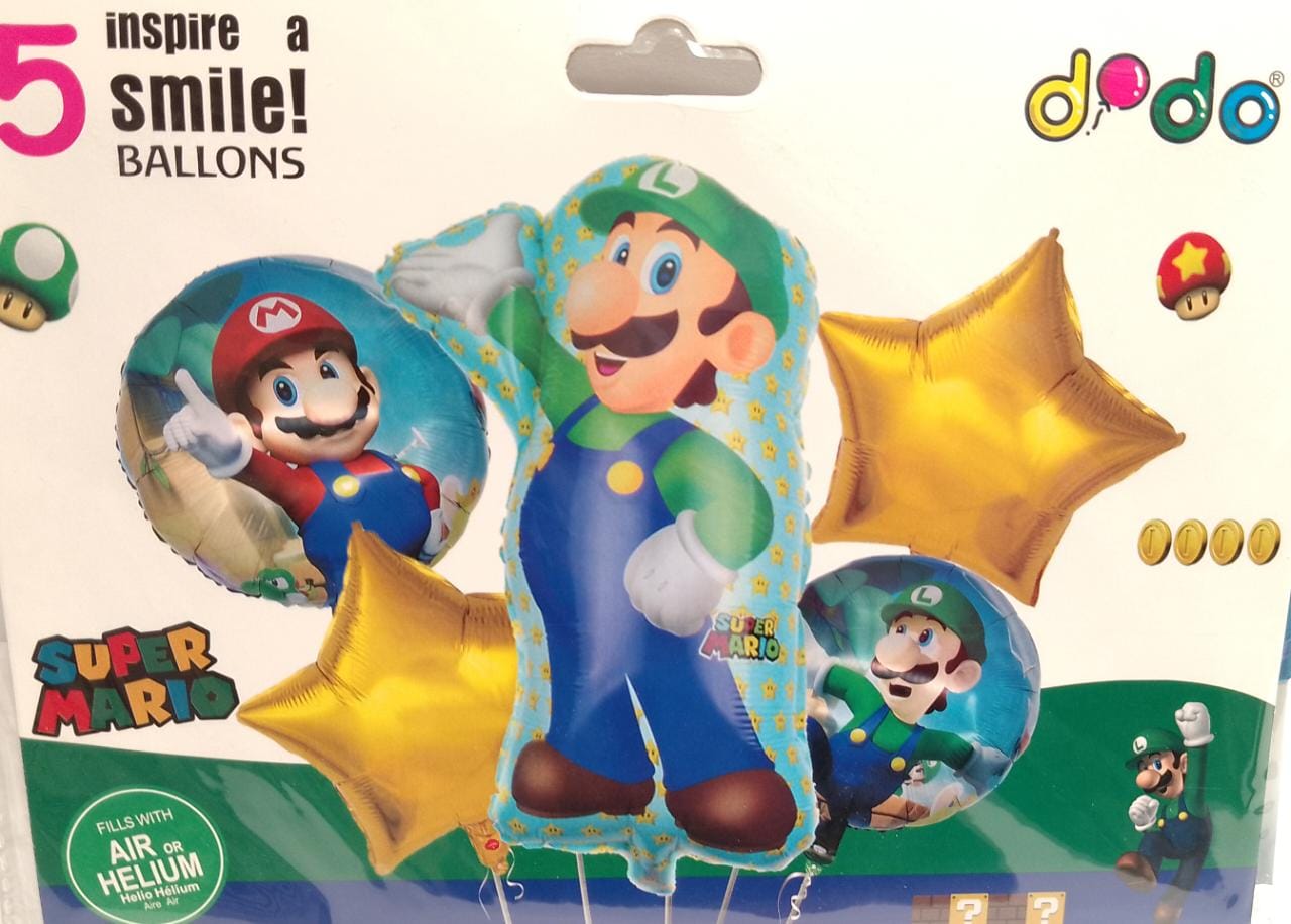 Set Luigi Mario 5 Piezas