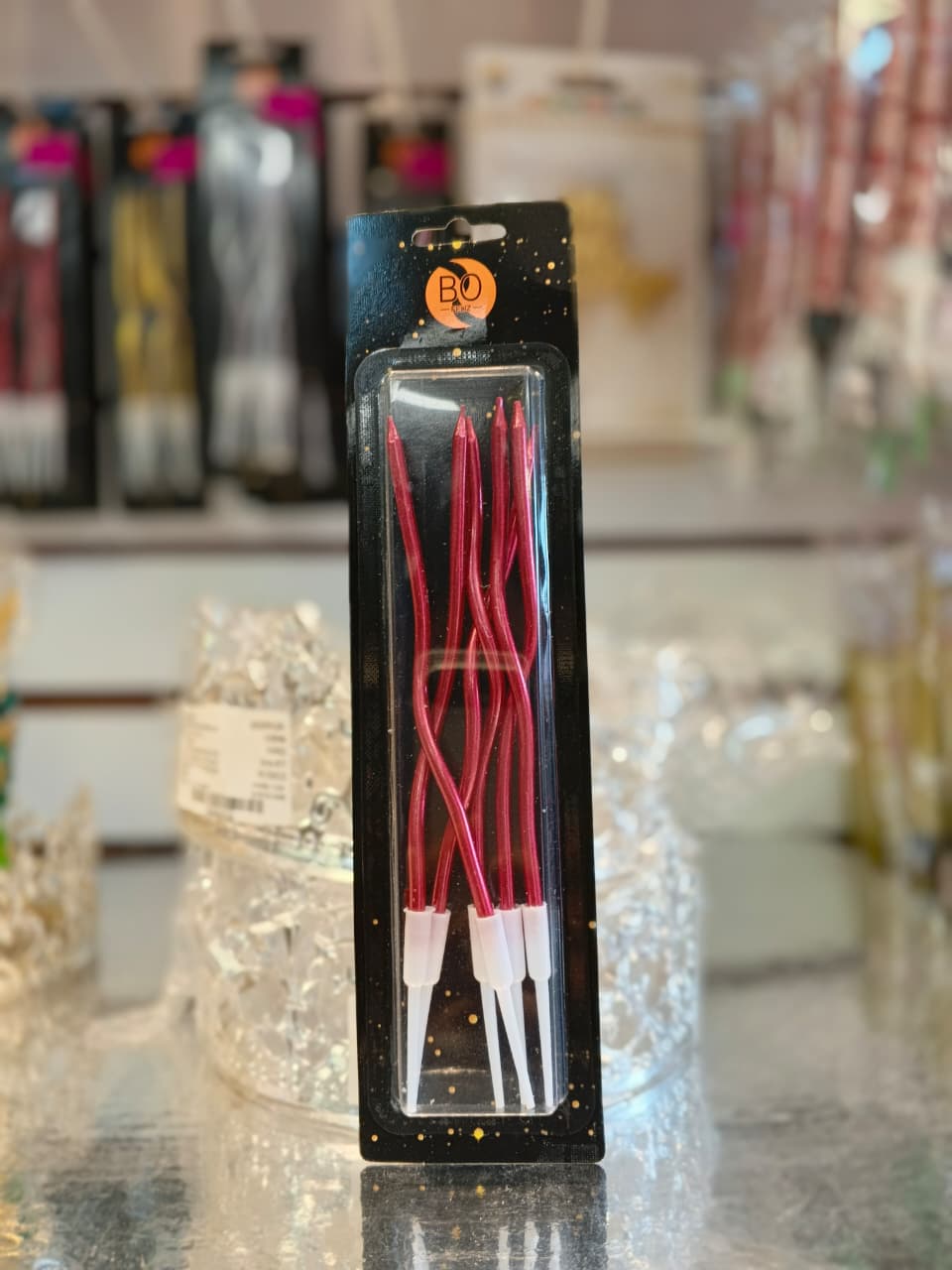 VELAS TORCIDITAS ROJAS