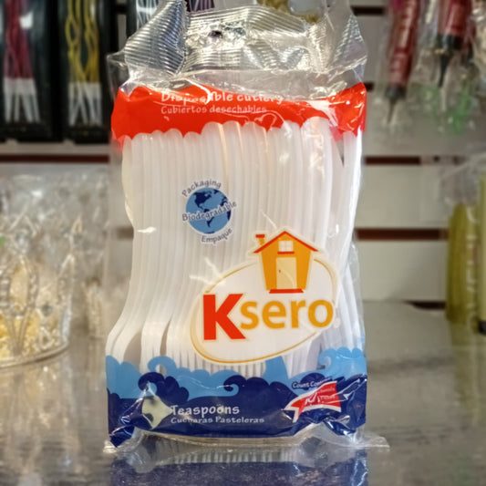 CUCHARA PASTELERA PLASTICO 50 PIEZAS